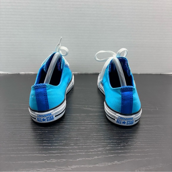 Bright blue double tab Converse youth Sz 5.5 - Picture 8 of 11